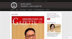 Desktop Screenshot of hongkongstudentlawgazette.com