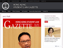 Tablet Screenshot of hongkongstudentlawgazette.com